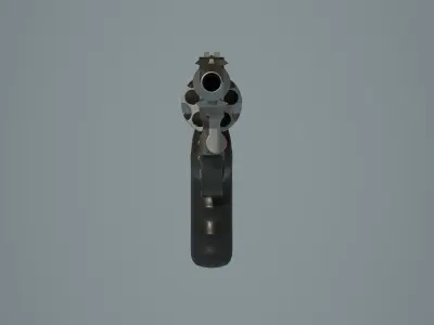 Magnum 460 Low-poly 3D model