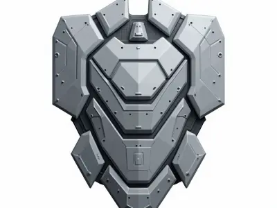  sci-fi fantasy shield  3D print model