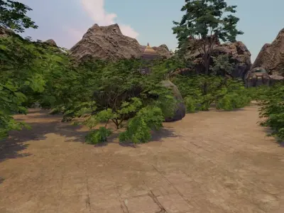 Ancient Desert Settlement 3D model