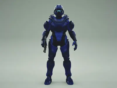 HALO 5 spartan athlon armor 3D model