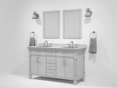 OVE Bellington 60 THD White 3D model