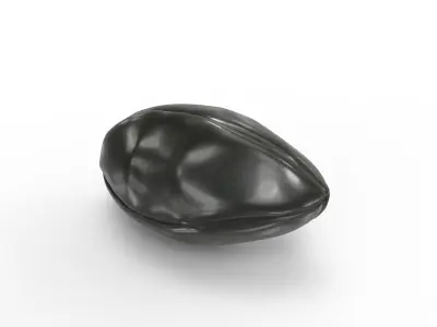 Vintage Leather Football 3D model