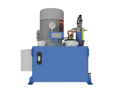 Hydraulic Power System Self-Contained 3D model