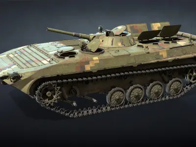 BMP-1 Set swiss armoured vehicle 3D Model Pack