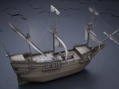 Sailing ship 3D model get