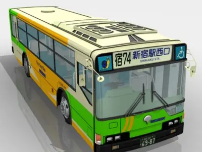 Mitsubishi Fuso Aero Star (Toei Bus) 3D model