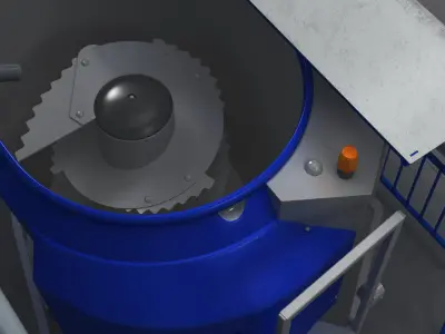 Automatic Farm Feeding System Robot 3D model