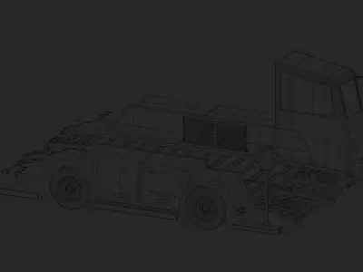 Pallet Cargo Transporter Low-poly 3D model