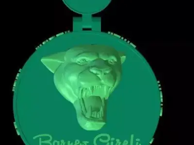 Lion Pendant CAD files  3D print model