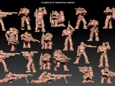 Dune 2 Heavy Troopers 3D print model