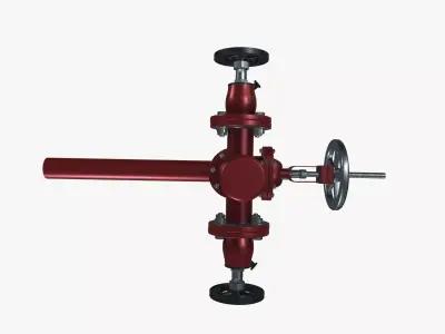 Fire Hydrant Valve Riser 3D model