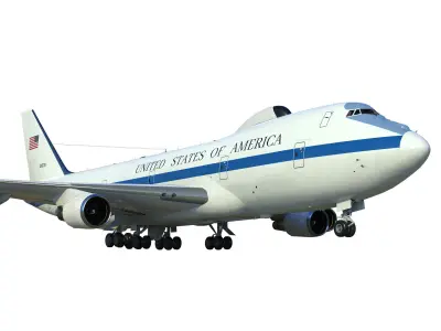Boeing E-4 Doomsday plane 3D model