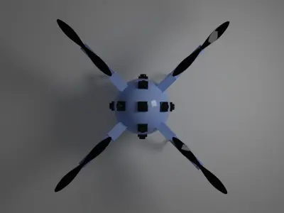 Quadcopter 360 View  3D model