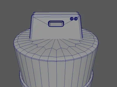 Traffic Road Barrel Free 3D model
