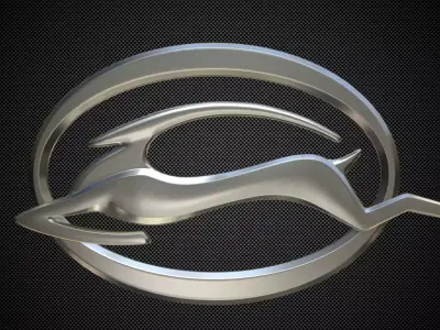 impala logo 3D model