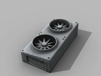 Rooftop Airconditioner Unit 3D model