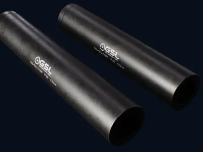 GSL Technology Suppressors Free low-poly 3D model