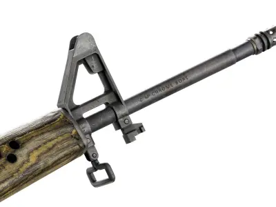 M16A1 FALLOUT Low-poly 3D model