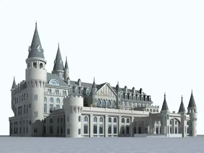 Villa castle 3D model