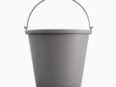 Industrial Plastic Bucket B 03 3D model