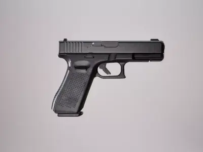 Glock 17 Handgun Low-poly 3D model