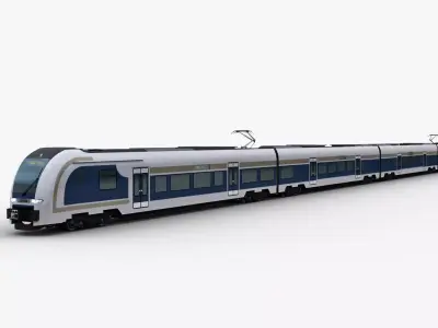 Low Poly Train 11 Low-poly 3D model
