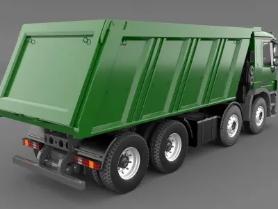 Mercedes Actros 4140-K 8x4 Meiller 3D model