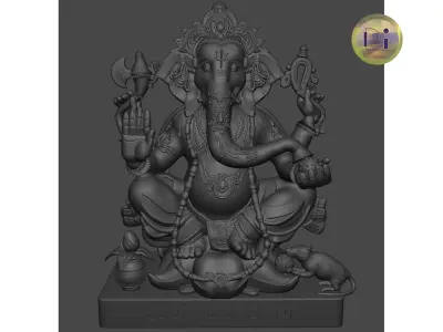 Ganesha statue 3D print model