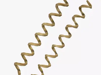 Spiral Rope Low-poly 3D model