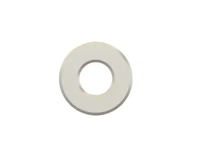 shaft coupling 6mm x 14 mm aluminum quarter in m4 set screw 3D model
