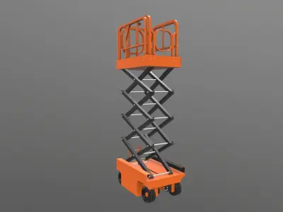 Lifter Machine Low-poly 3D model