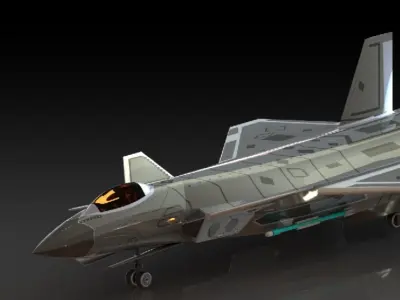 chengdu j20 3d cad model 3D print model