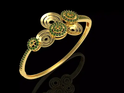 Art Deco Bracelet 20 3D print model