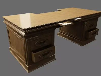 Classic Office Furniture 3D model