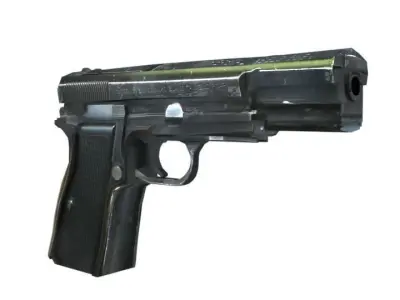 Pistol RV 3D models Low-poly 3D model