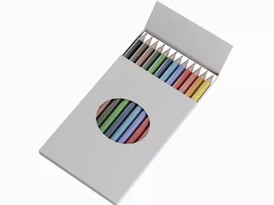 Colored Pencils Pack 01 Low-poly 3D model