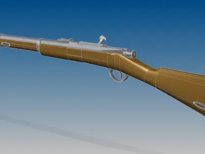 Berdan No2 carbine 3D model