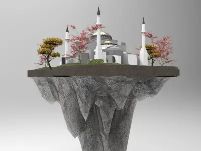 Flying Hagiashopia 3D model