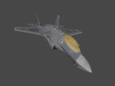 F35 fighter jet 3D model