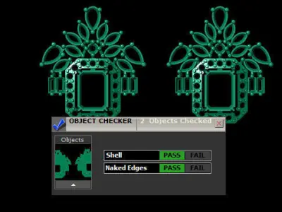 Antique Locket with tops 3D print model