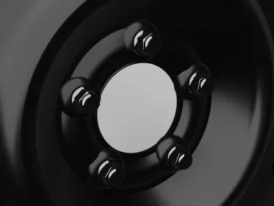 Steel Wheel 3D model