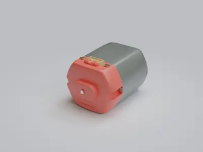 DC motor  Free 3D model