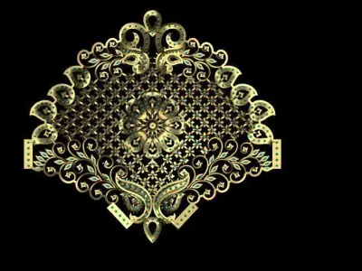 Diamond pendent 3D print model