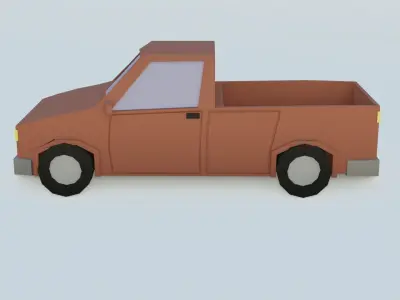 car 6 jeep low poly Free 3D model