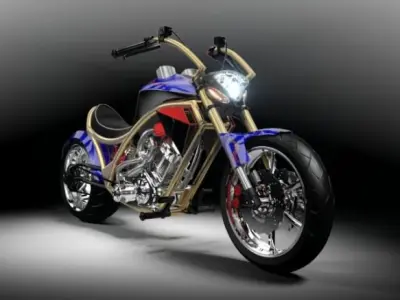 Concept Bike S1 Chopper 3D model