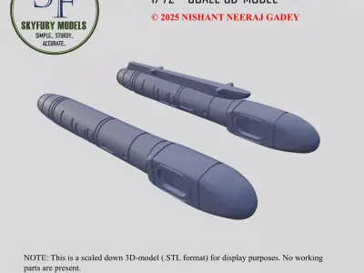 1-72 SCALE THALES AREOS POD 3D-MODEL KIT 3D print model