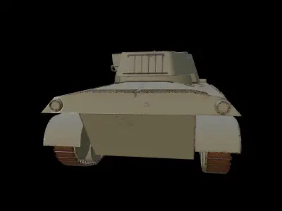 M18 Hellcat Tank Low-poly 3D model