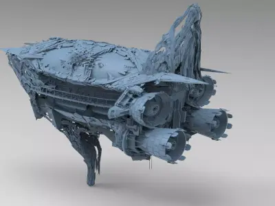 Aquaman airship 1 3D model