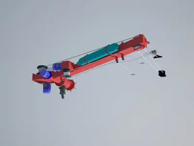 Ships crane 3D model