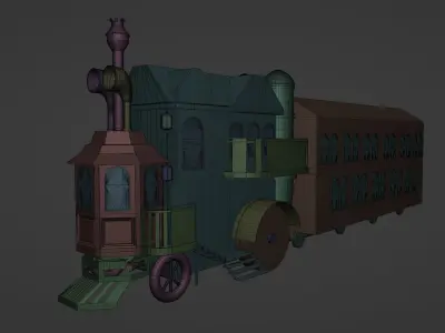 Steam House 3D model
